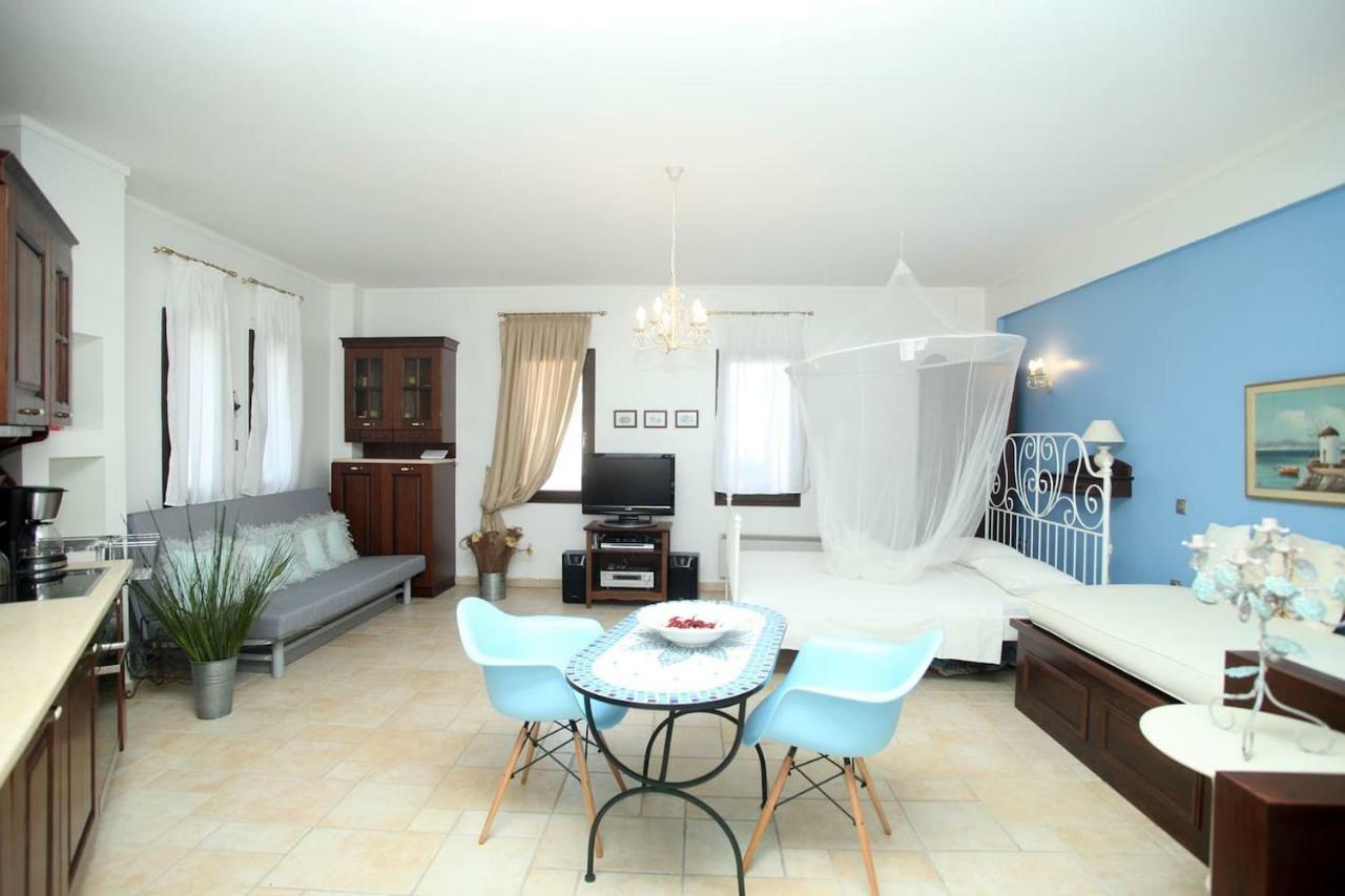 Beautiful Studio In Traditional Afytos Halkidiki-Uvc Sterilized Exterior photo